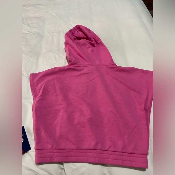Champion Girls French Terry Cropped Logo Hoodie NWT - Picture 7 of 7